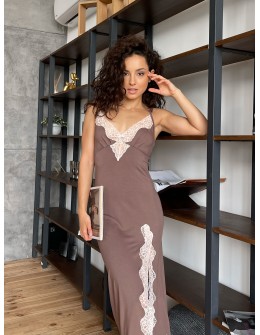 Koszula Nocne HC-M-103 Mleczna czekolada