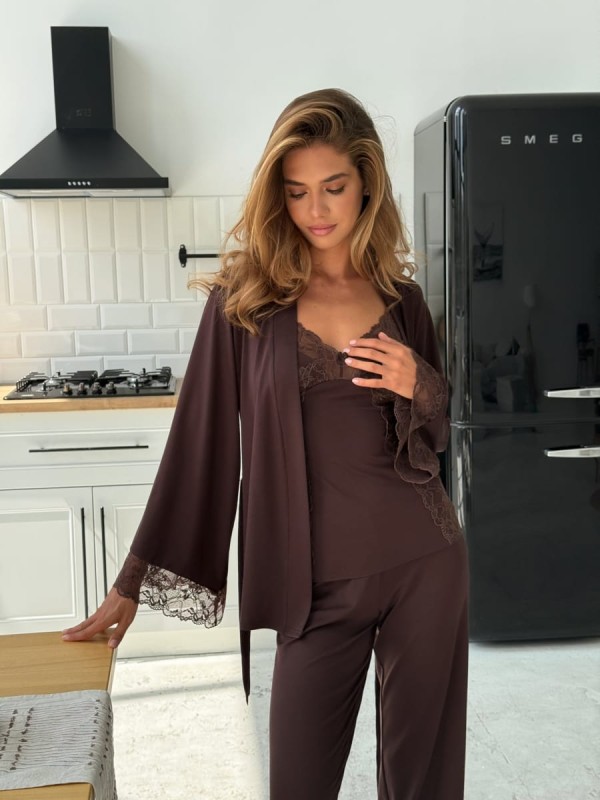 Pajama Set TP-M-11 Czekolada