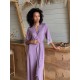 Szlafrok X-M-48 Liliowy Violet Delux
