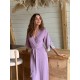 Szlafrok X-M-48 Liliowy Violet Delux