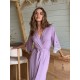Szlafrok X-M-48 Liliowy Violet Delux