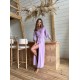 Szlafrok X-M-48 Liliowy Violet Delux