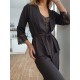 Pajama Set TP-M-4 Czarny Violet Delux