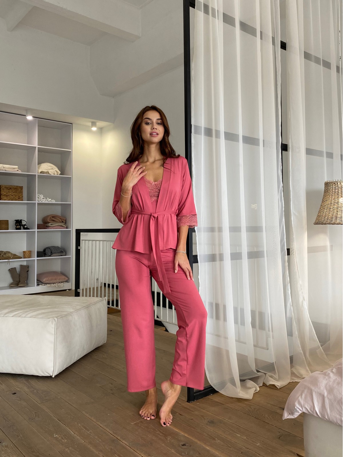 Pajama Set TP-M-4 Coral Violet Delux