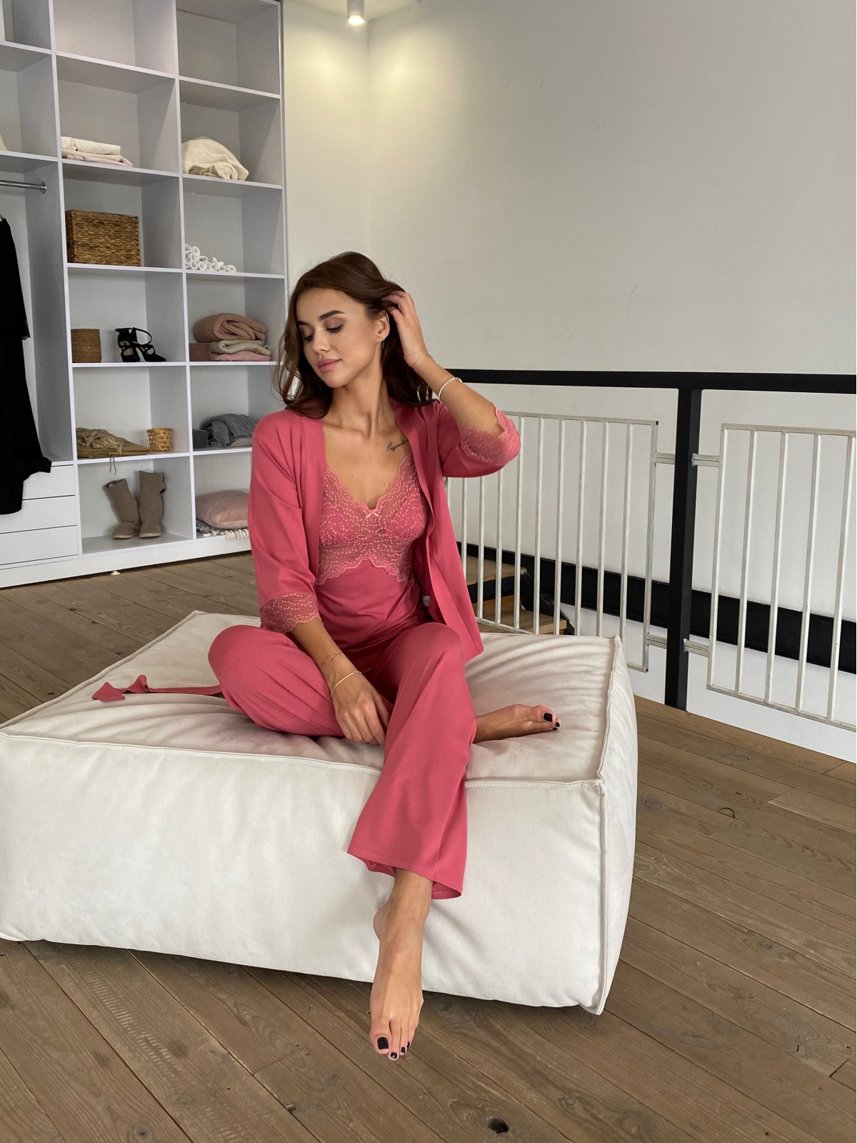 Pajama Set TP-M-4 Coral Violet Delux