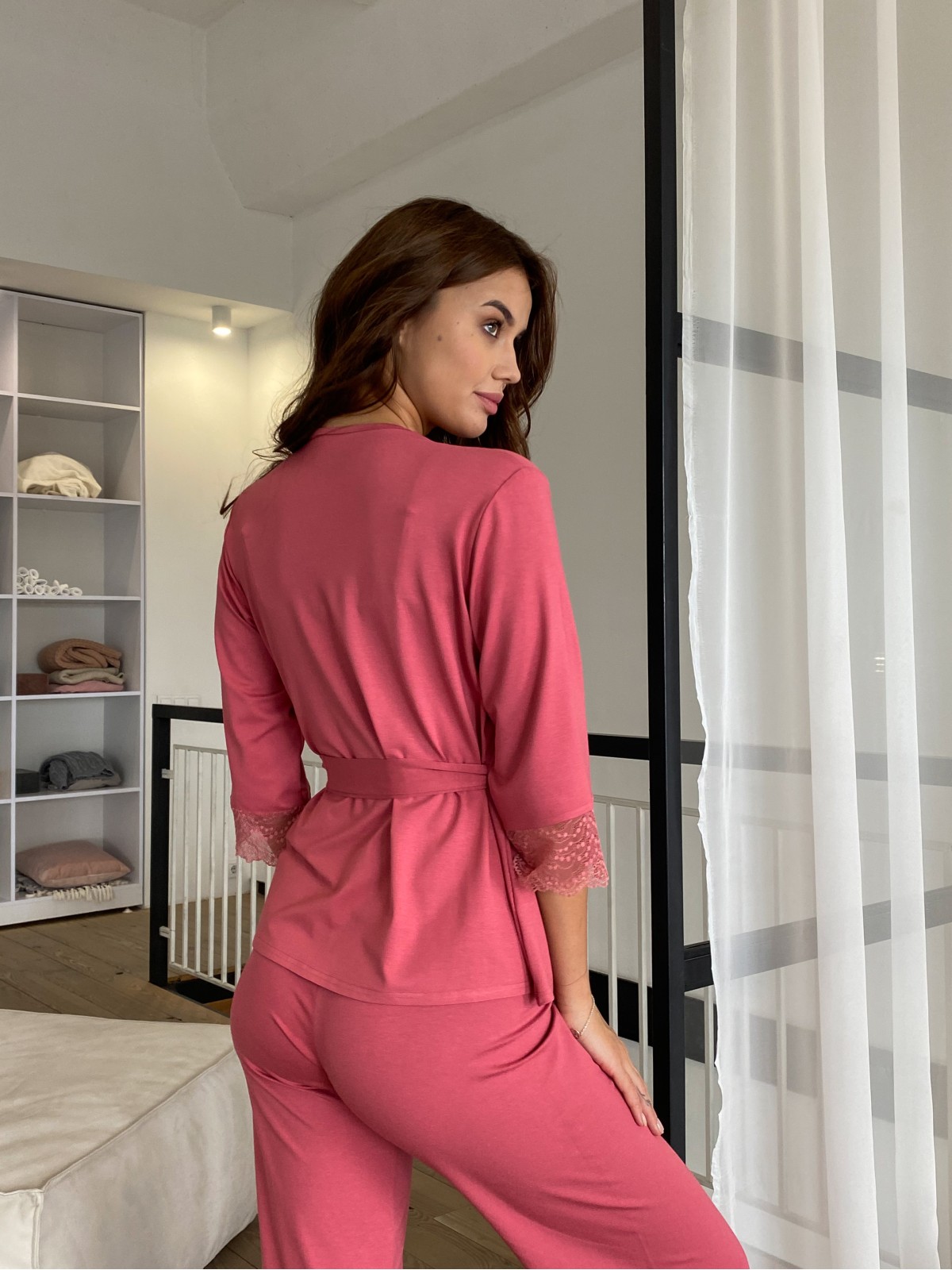 Pajama Set TP-M-4 Coral Violet Delux