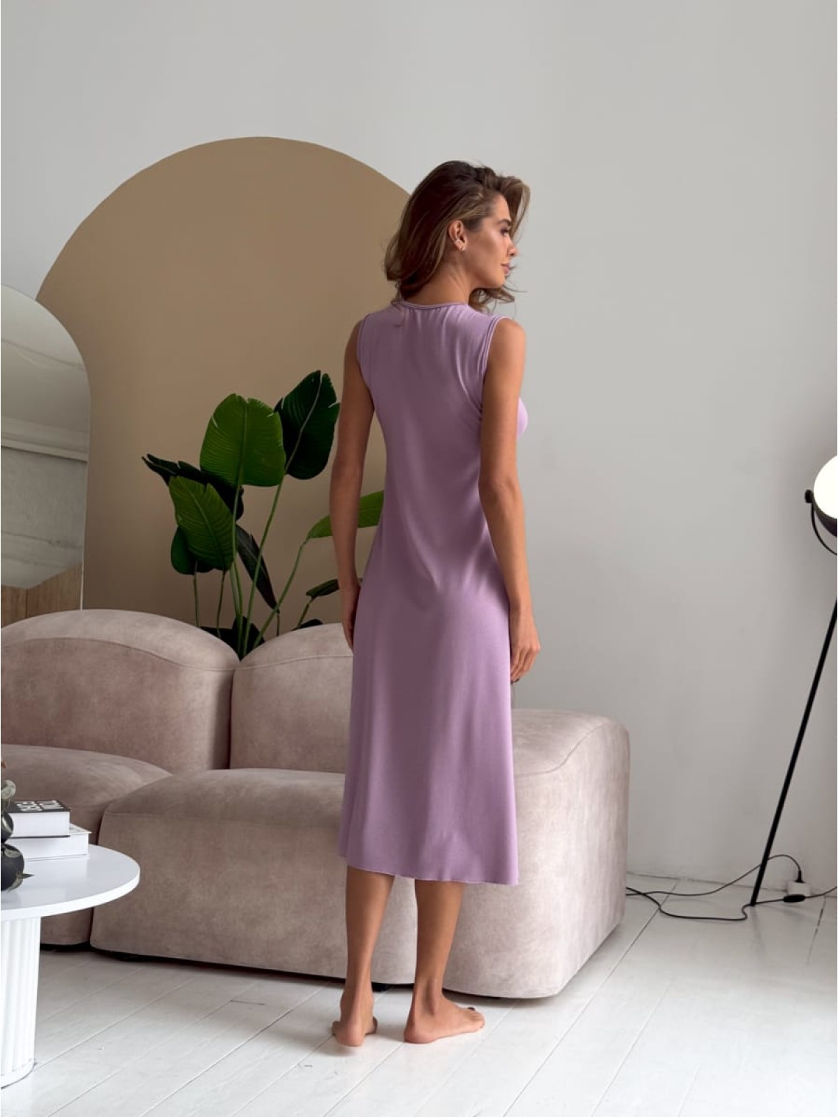 Koszula Nocne HC-M-60 Liliowy  Violet Delux