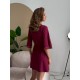 Szlafrok X-M-49 Bordeaux Violet Delux
