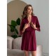 Szlafrok X-M-49 Bordeaux Violet Delux