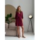 Szlafrok X-M-49 Bordeaux Violet Delux