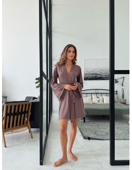 Szlafrok X-M-52 Mleczna czekolada