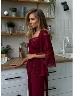 Pajama Set TP-M-8 Bordeaux