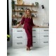 Pajama Set TP-M-8 Bordeaux Violet Delux