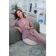 Pajama Set TP-M-4 Latte Violet Delux
