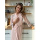 Szlafrok X-M-55 Pudrowy Violet Delux