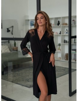 Szlafrok X-M-55 Czarny