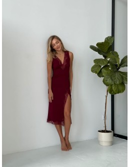 Koszula Nocne HC-M-108 Bordeaux